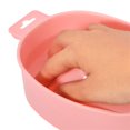 thumbnail image 1 of 5 Piezas de Plástico profesion Uñas Arte Manicura atención Cuenco Removedor de Bandeja de Uñas Caliente Rosado Yinane Nail Soak Bowl, 1 of 8