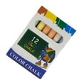 thumbnail image 1 of 2pcs 12pcs Dustless White Chalks Kids Drawing Drawing Pen Dustless Pen Non-toxic School Office Chalk Learning Tool, Colorful, 1 of 9