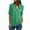 Mint Green, variant on Lindreshi Plus Size Womens Shirts Women's Summer Long Sleeve Zip Casual Tunic V-Neck Rollable Blouse Tops