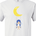 thumbnail image 4 of Inktastic Cute Fairy, Fairy On The Moon, Fairy On A Swing T-Shirt, 4 of 5