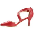 thumbnail image 3 of Journee Womens Riva Pointed Toe Mid Heel Pumps, Widths Available, 3 of 10