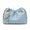 Haze blue, variant on Woven Shoulder Bag for Women, PU Diamond Cloud Crossbody Purse, Handmade Texture Soft Shape Handbag for Daily Outing, Shopping, Travel, 7.9 x 3.1 x 5.5 in