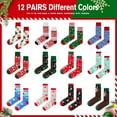 thumbnail image 2 of Fun Christmas Socks for Men - Funny Xmas Gifts for Men and Women Novelty Cozy Unisex Crew Cotton Sock Set, 2 of 10