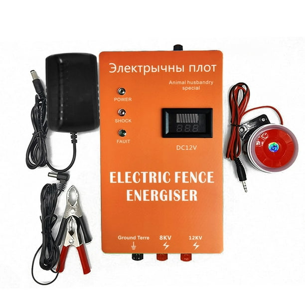 Valla eléctrica Animales Valla Energizador Pulso de alta potencia ajustable para granja avícola MABOTO Valla eléctrica