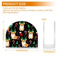 thumbnail image 3 of Dailycode 2 Pack Napkin Holder for Table Acrylic Kitchen Paper Tissue Dispenser, Christmas Corgi Sock Candy Cane, 3 of 9
