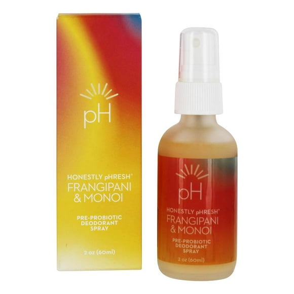 Honestly pHresh - Spray Déodorant Pré-Probiotique Frangipanier & Monoi - 2 oz.