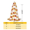 thumbnail image 2 of Honeii Maple Leaf Print Poncho Cape, Cloak Coat, Snuggly Hooded Wearable Blanket, Hooded Cape For Teenagers,Halloween Costumes-Large, 2 of 7