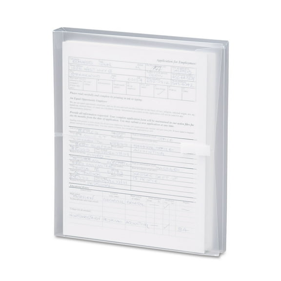 Smead Envelopes with Hook-and-Loop Closure, Clear, 5 / Pack (Quantity)