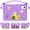 Purple, variant on ELEHOLD For Samsung Galaxy Tab S11 2025/ S10 FE / S10 Lite / S9 FE /S9/ S8 /S7 Protective Case, 3D Pattern Child Shockproof Handle Design Kickstand Cover,Rosered