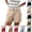 26# Black, variant on Striped Pants for Women Cropped Elastic Waist Summer Casual High Waisted Side Split Trousers with Pockets Pink XXL
