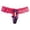 Hot Pink, variant on Spicy And Playful Lace Thong Seductive And Sexy Underwear Bow Tie Women's Pearl Transparent Color Matching Thong