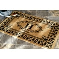 nuLOOM Natura Monogrammed Indoor/Outdoor Door Mat Accent Rug, 2