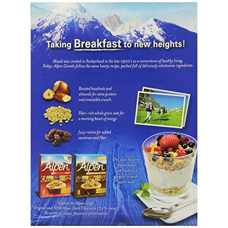 Alpen Cereal No Added Sugar 550g, 40 OFF