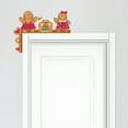 thumbnail image 6 of HUISZJ Christmas Decor Frame Creative Toppers - 2 pcs Happy Gingerbread Man Candy Door Toppers - Wooden Christmas Ornaments for Xmas Party Decor, 6 of 10