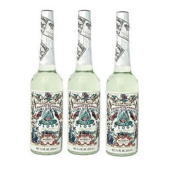 Murray & Lanman Florida Water Cologne 7.5 Oz - Three (3) Plastic Bottles