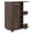 Brown + Particle Board + Particle Board#9, variant on Navy Blue Bar Cart with Wine Rack, Two External Shelves, Four Locking Casters, Single Door Cabinet, Particle Board, 14.8L x 23.6W x 32.3H, Natural Oak Accents