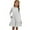 White, variant on Xdegoge Girls Long Sleeve Dress Solid Color Spring Summer Dress Kids Crewneck Dress with Pockets Party Vacation School Dance Dresses for Teens Blue 10-12 Vestidos Para Niñas