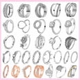 thumbnail image 2 of 925 Silver Stackable Vintage Leaf Ring For Women Crystal S925 Bowknot Rings Original Finger Rings Anniversary Retro Jewelry YFPTR016 7, 2 of 6