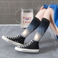 thumbnail image 5 of Xecao The Galaxy print thigh-high socks, crafted for both men and women with a stretchy, high-opaque design perfect for daily wear, 5 of 6