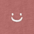 thumbnail image 2 of Dalix Lil Smile Face Embroidered Lightweight Relaxed Jersey Tee Summer Cute Short Sleeve T Shirt Womens in Mauve XS X-Small, 2 of 5