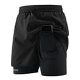 thumbnail image 2 of Bibifish Women's 2-In-1 Shorts Double Layer Unisex Couple Running Outdoor Shorts Workout Shorts, 2 of 6