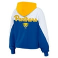 thumbnail image 3 of Women's WEAR by Erin Andrews Royal Pitt Panthers Color-Block Full-Zip Hoodie, 3 of 5