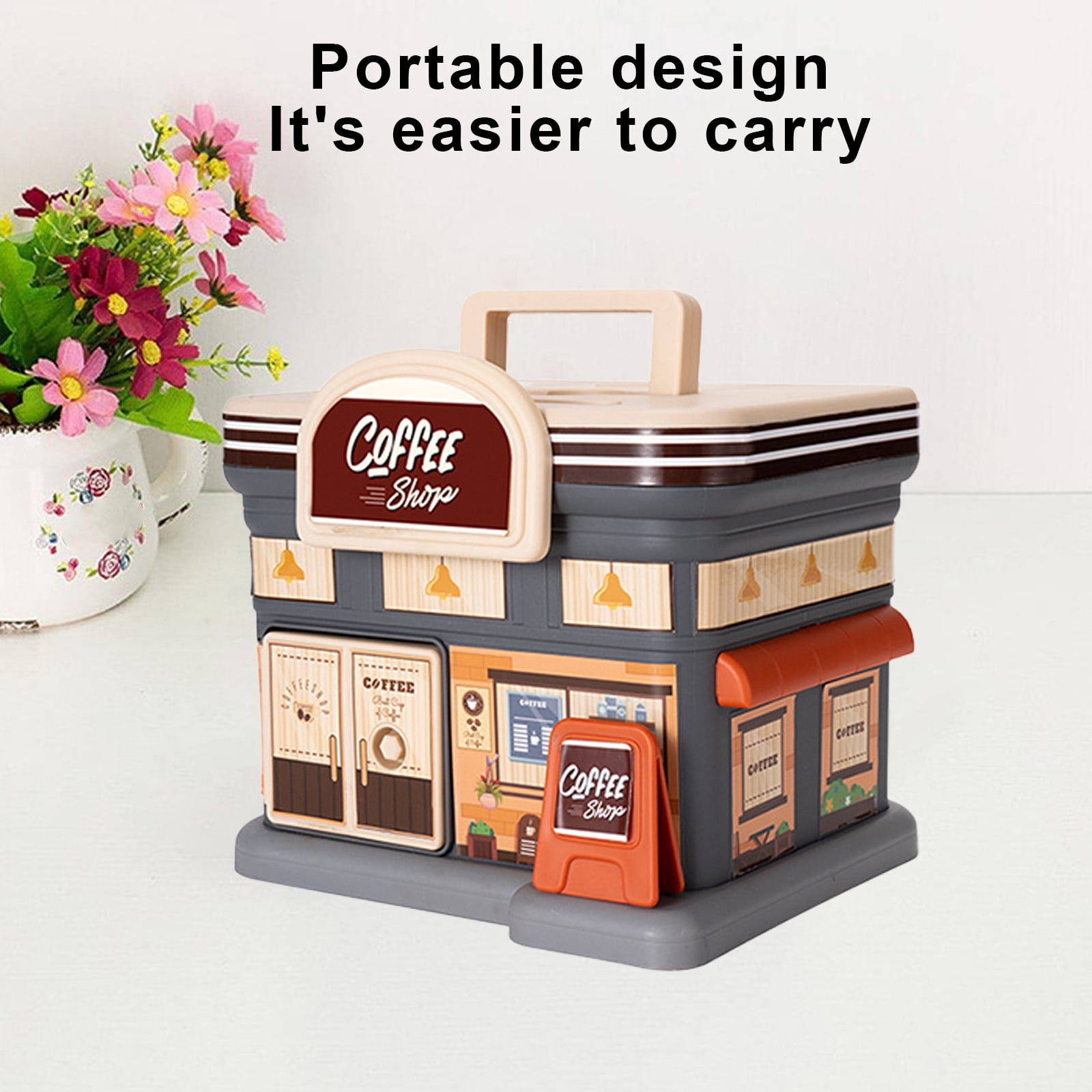 Coffee Coffee Color Piggy Bank For Children, Money Saving