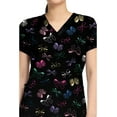 thumbnail image 4 of Med Couture Prints Scrubs Top For V-Neck Print MC8564, 4 of 8