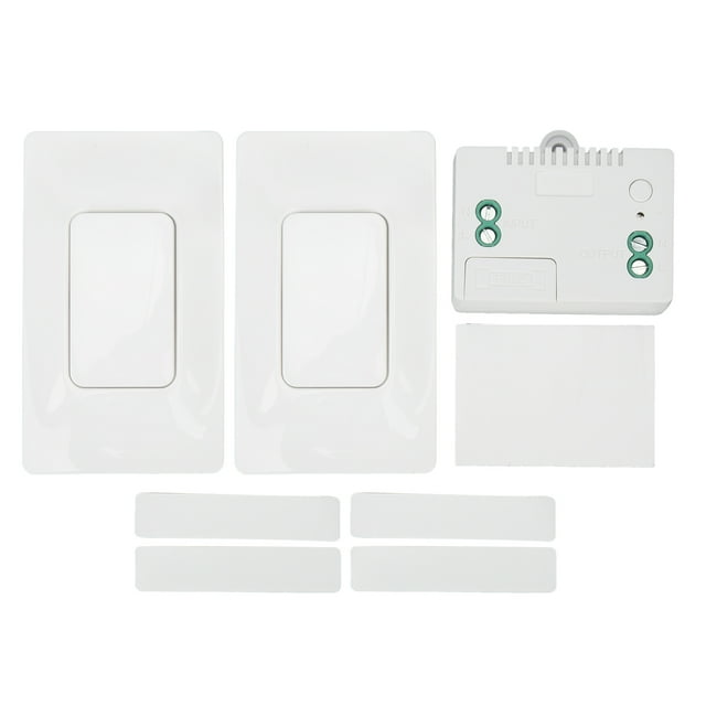 Kit de interruptor de luz inalámbrico de pared autoalimentado, impermeable, 433 MHz, con receptor para el hogar.