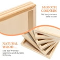 thumbnail image 4 of 6 Pcs Wooden Trays Hexahedral Painting Special Storing Blocks Puzzle Trays Wood Panel Boards Kids Toys Arts Craft Supplies Beige, 4 of 8