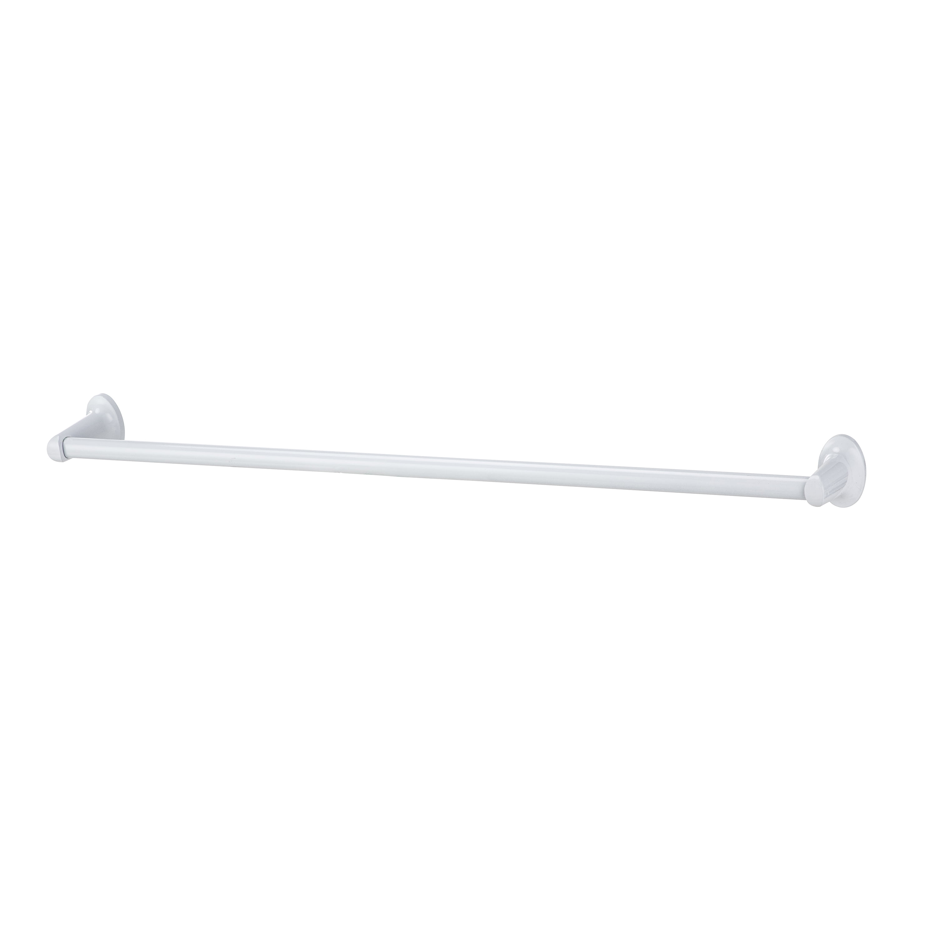 Mainstays Oval Style 24 inch Towel Holder Bar, White Finish