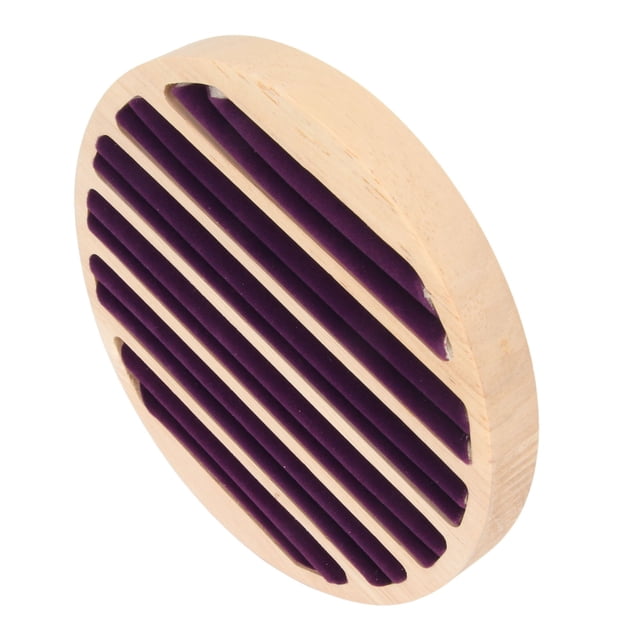 Bandejas para aretes ANGGREK Insertos para Soporte de Anillos Madera maciza 6 Ranuras