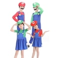 thumbnail image 4 of Disfraz de Anime Odyssey Super Luigi Brothers, disfraz de Mario para adultos, mono con barba y sombrero, disfraz de Halloween, 4 of 5