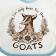 thumbnail image 4 of Inktastic I'm Only Here for the Goats Boys or Girls Baby Bib, 4 of 4