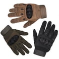 thumbnail image 2 of Guantes tácticos de dedos completos con pantalla táctil, protección de articulaciones con carcasa de fibra de carbono, anticortes y resistentes a puñaladas, guantes de medio dedo para hombres para, 2 of 3