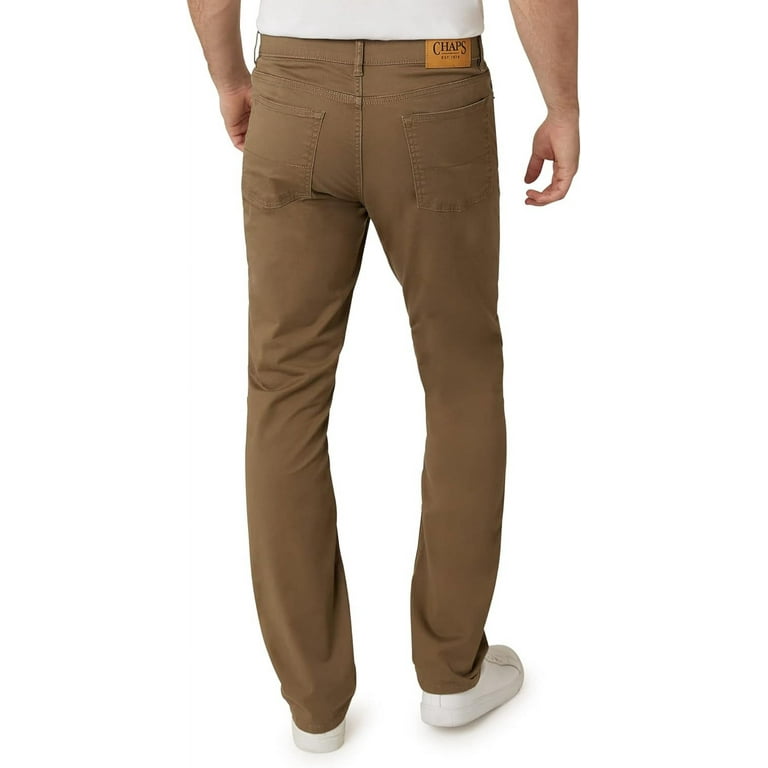 Chaps Men s 5 Pocket Stretch Twill Slim Straight Coastland Wash Chino Pant Sizes 29 Up to 52 Size 30x32
