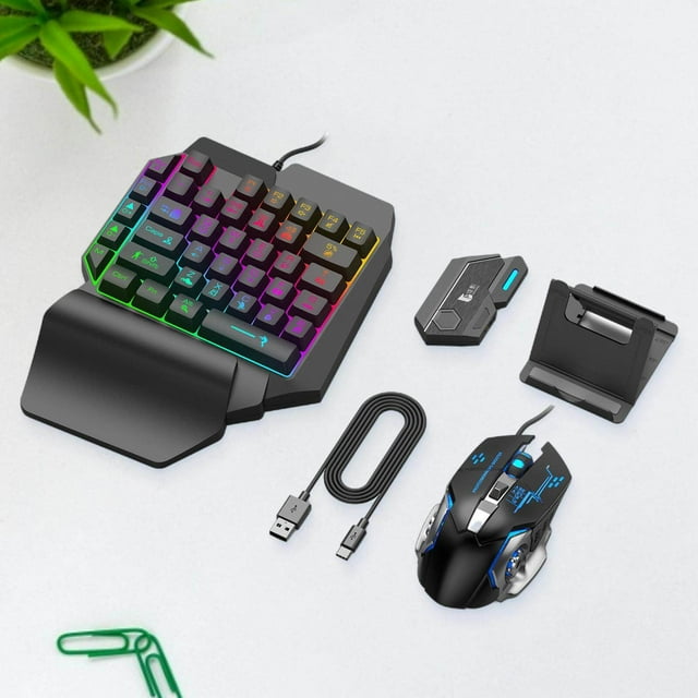 ziyahi Mobile Phone Keyboard Mouse Console mobile controller gaming keyboard mobile controller gaming keyboard Adapter USB Hub Converter for Mix Set