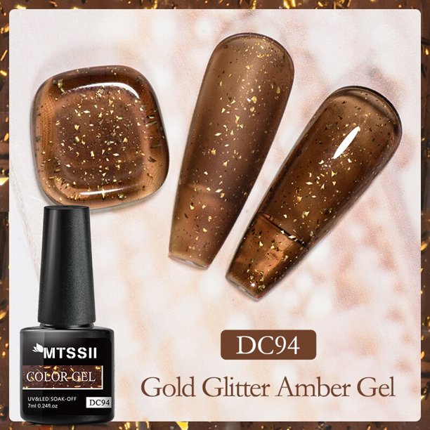 Mtssii Floral Uv Gel 5ml Flores Gel Esmalte de uñas Gel de flores secas naturales Colorido Soak Off UV Pintura Nail Art Gel Barniz Deng Xun unisex