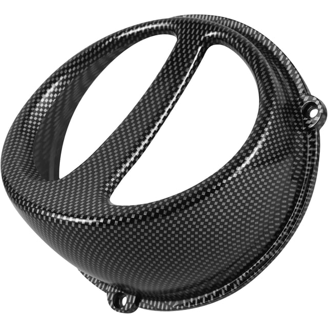 HUGFEGWE Motorcycle Engine Cooling Fan Cover Air Inlet Cap Compatible Scooter Carbon Fiber High Wind Resistance CA919-132707