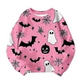 thumbnail image 4 of Auroural Girls Clothes Size 10-12 Girls Boys Halloween Prints Casual Loose Fleece-Lined Warmth Long Sleeve Round Neck Sweatshirt Kids, 4 of 5