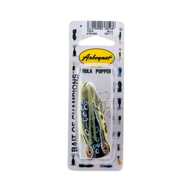 Arbogast Fishing Lure Topwater Cricket Hula Popper 3/8 oz G760-508