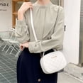 thumbnail image 6 of Fashion Square Crossbody Small Messenger Bags Handbags Soft PU Shoulder Bags PINK, 6 of 8