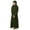 Army Green2037, variant on Traditional Girls Round Neck Ruffled Solid Color Dress With Pattern Flounce Leisure Toddler Baby Wear 5-6Y
