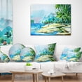 thumbnail image 4 of Designart View from Shore - Landscape Printed Throw Pillow - 12x20, 4 of 5