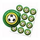 thumbnail image 5 of 40 Uds. De pegatinas de fútbol para niños, decoración para tartas de cumpleaños, disco redondo con balones de fútbol pequeños, 3cm, 3 estilos al azar, 5 of 5