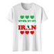 thumbnail image 1 of Tops de Cuello Alto para las Mujeres Amante Impreso Camiseta de Manga Corta, Uso Diario Casual, 95% Poliéster 5% Spandex, Tops de Cuello Redondo para las Mujeres, 1 of 5
