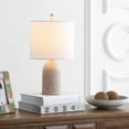 thumbnail image 2 of Safavieh Nava Polka Dot Engraved 18.5 in. H Table Lamp, Brown, 2 of 5
