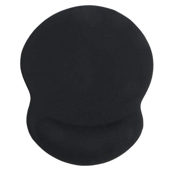 Soporte de muñeca de silicona Alfombrilla de ratón Alfombrilla de ratón ergonómica con soporte de reposamuñecas de gel (Negro)