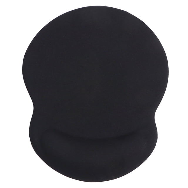 Soporte de muñeca de silicona Alfombrilla de ratón Alfombrilla de ratón ergonómica con soporte de reposamuñecas de gel (Negro)