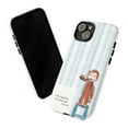 thumbnail image 3 of Curious Monkey Bible Verse Phone Case, Toothbrush Psalm 46:5 Quote Blue Stripe Cover for iPhone 17 16 15 14 13 12 11 Pro Plus Mini, 3 of 6